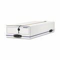 Fellowes BankersBox, LIBERTY CHECK AND FORM BOXES, 11in X 24in X 5in, WHITE/BLUE, 12PK 00005